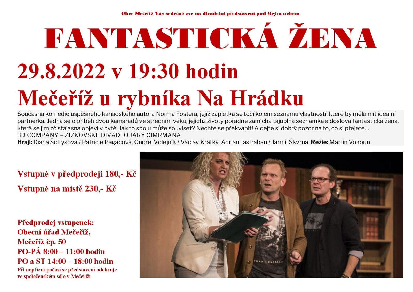 Fantastická žena - letáček