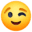 Žlutý emoji s mrknutím a úsměvem